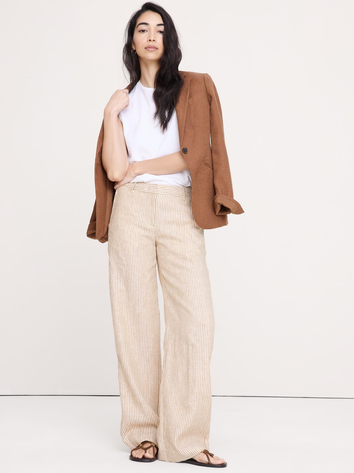 the everyday wide-leg pant in linen
