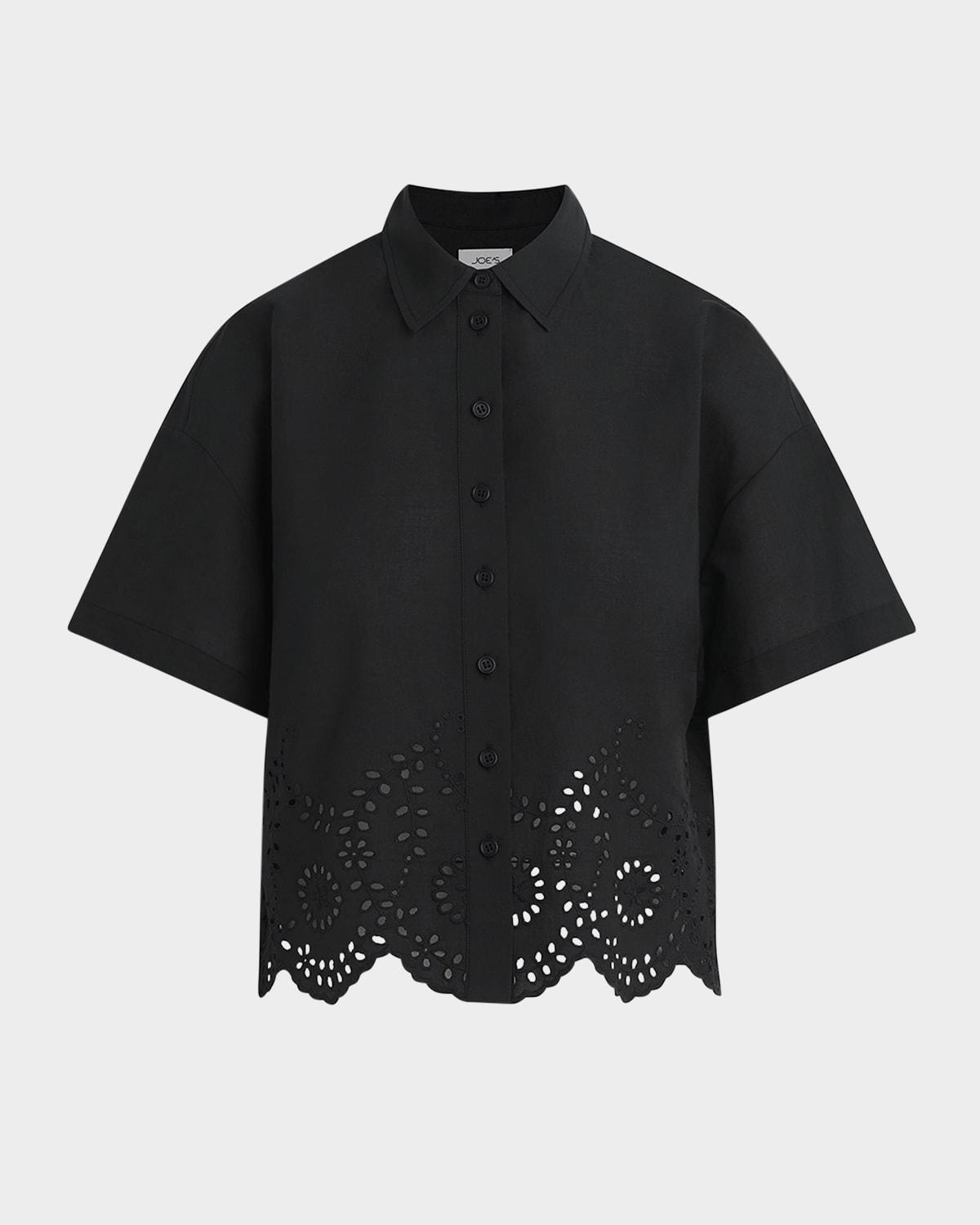 the eyelet short-sleeve shirt