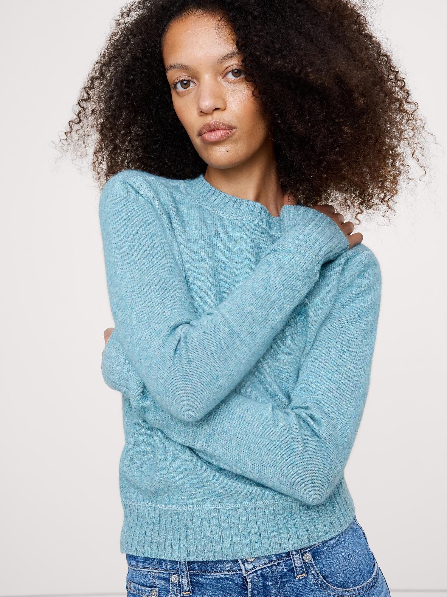 the fireside sweater in merino-cotton
