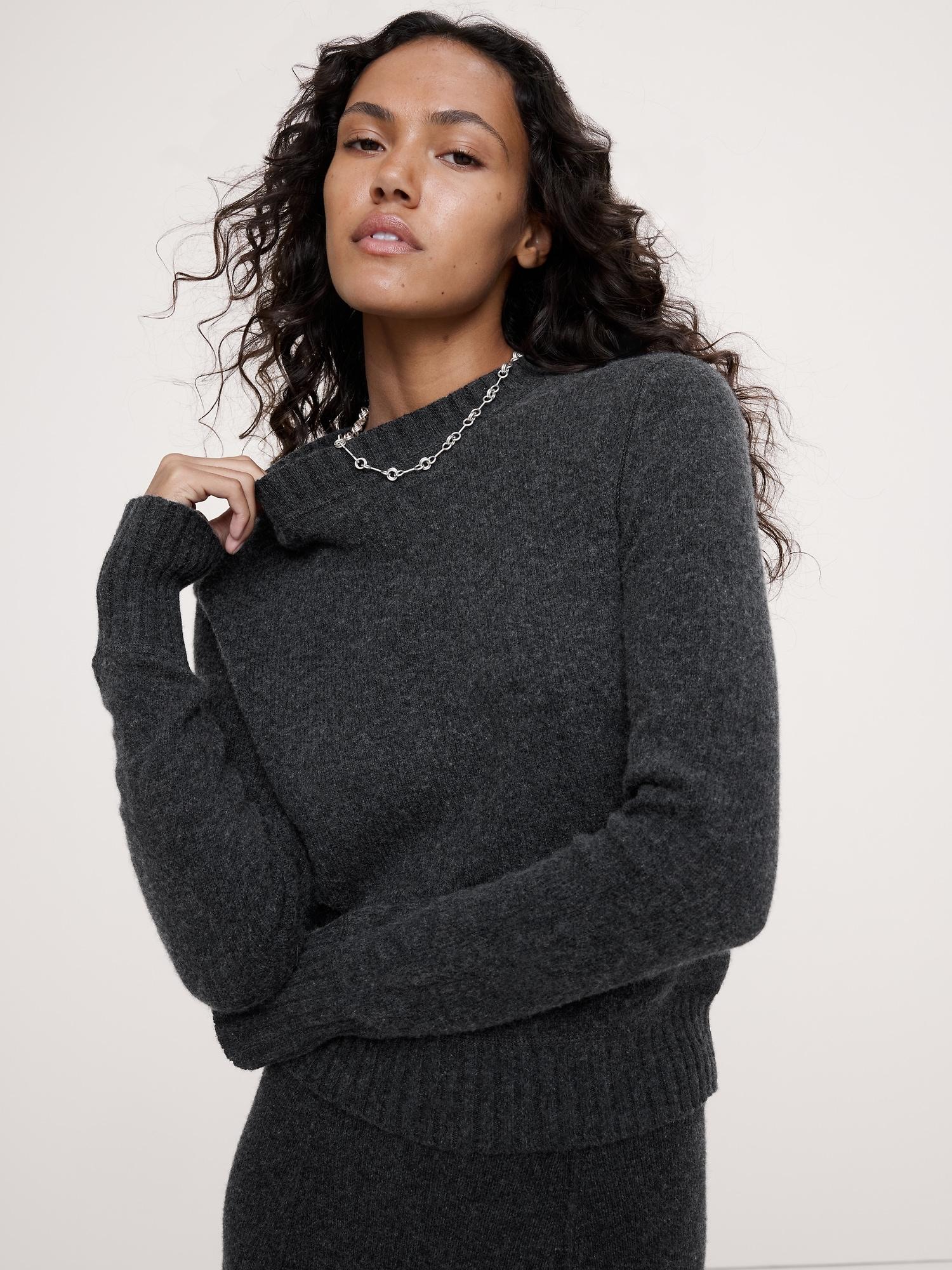 the fireside sweater in merino-cotton