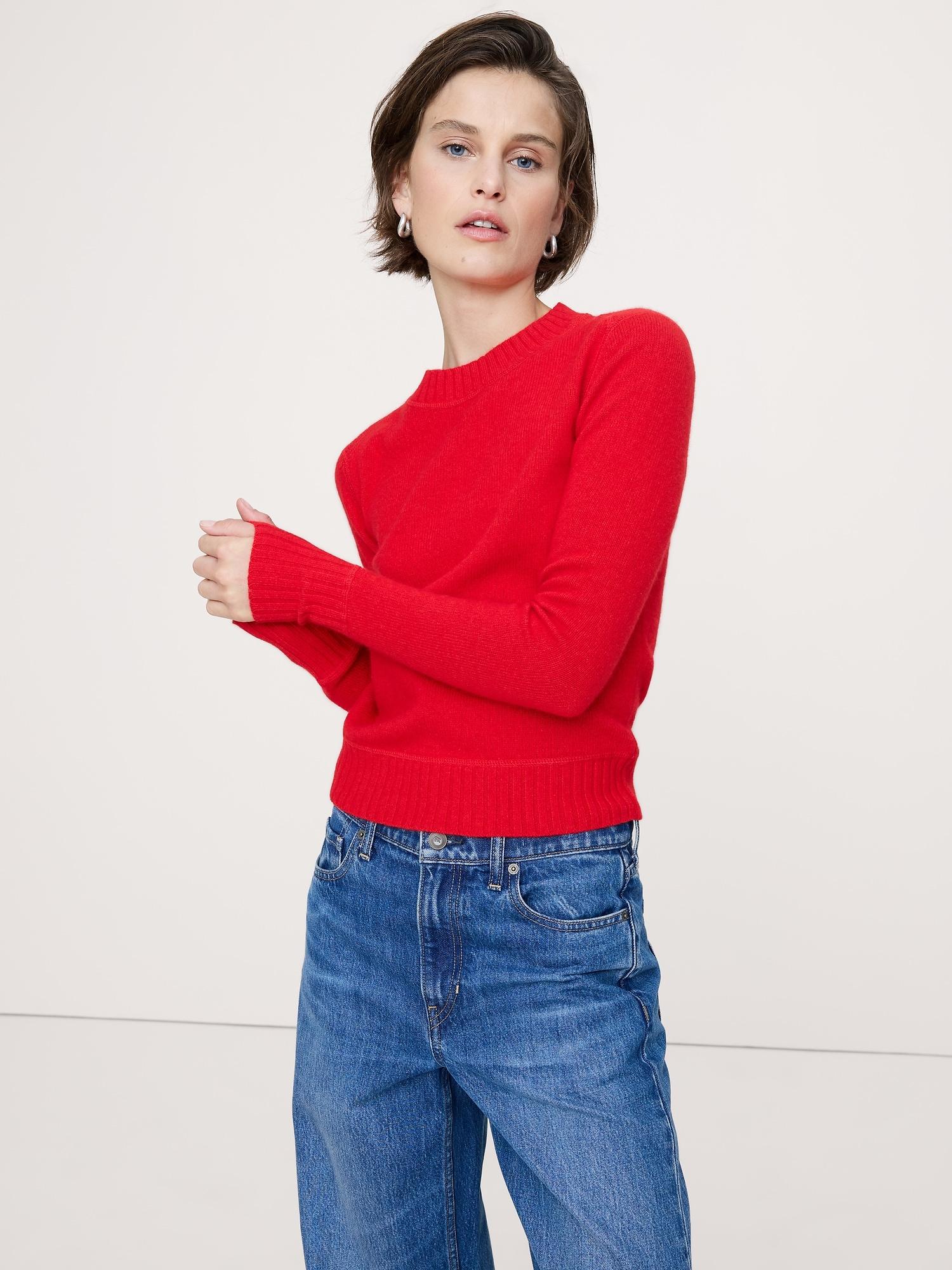 the fireside sweater in merino-cotton