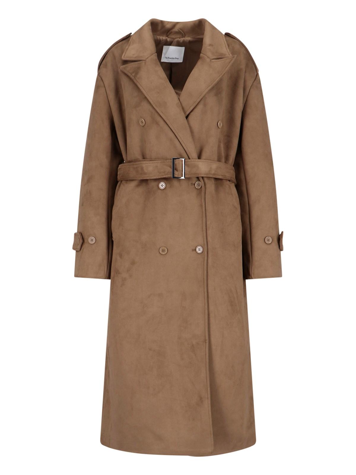 the frankie shop 'pembroke' double-breasted trench coat