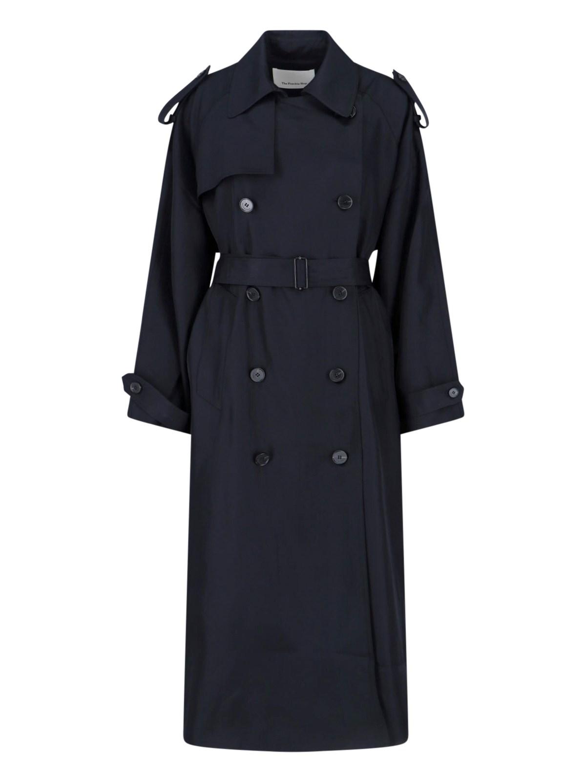 the frankie shop 'veyron' double-breasted trench coat