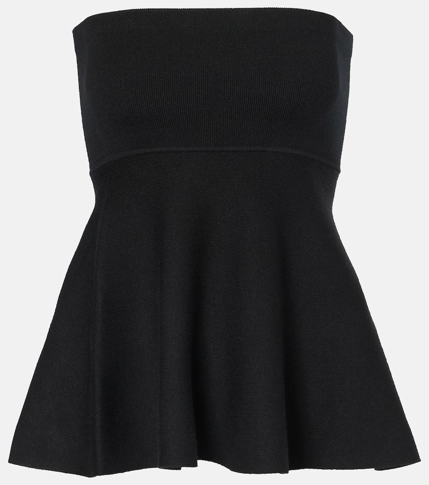 the frankie shop agathe peplum cotton