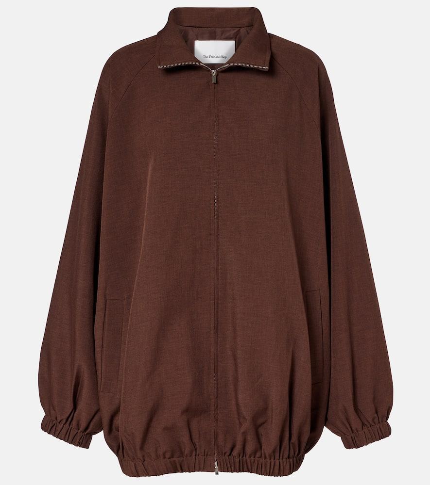 the frankie shop baxter oversized blouson