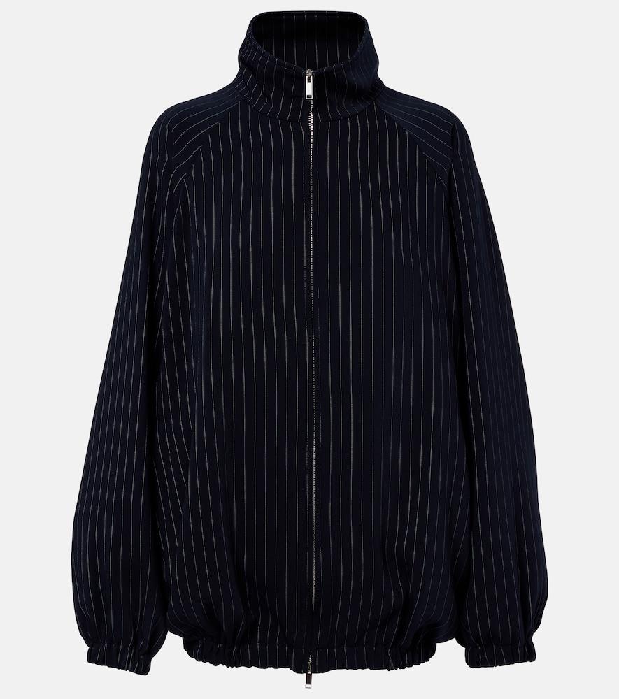 the frankie shop baxter pinstripe oversized jacket