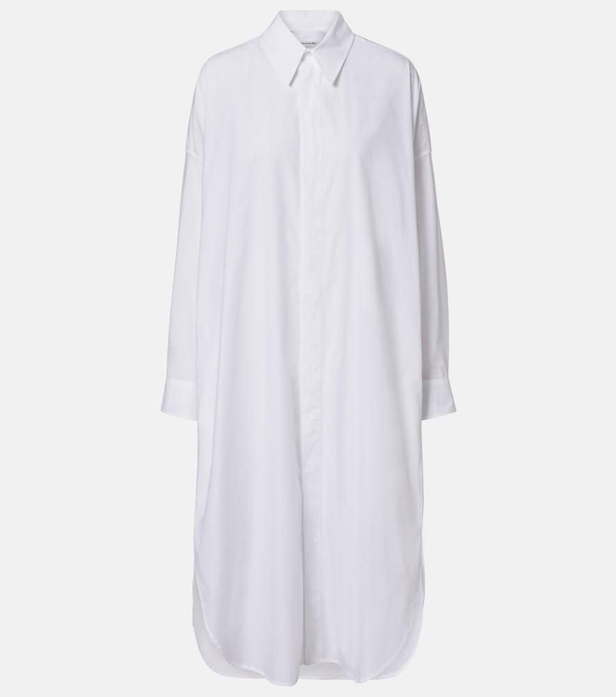 the frankie shop bloom cotton poplin shirt dress