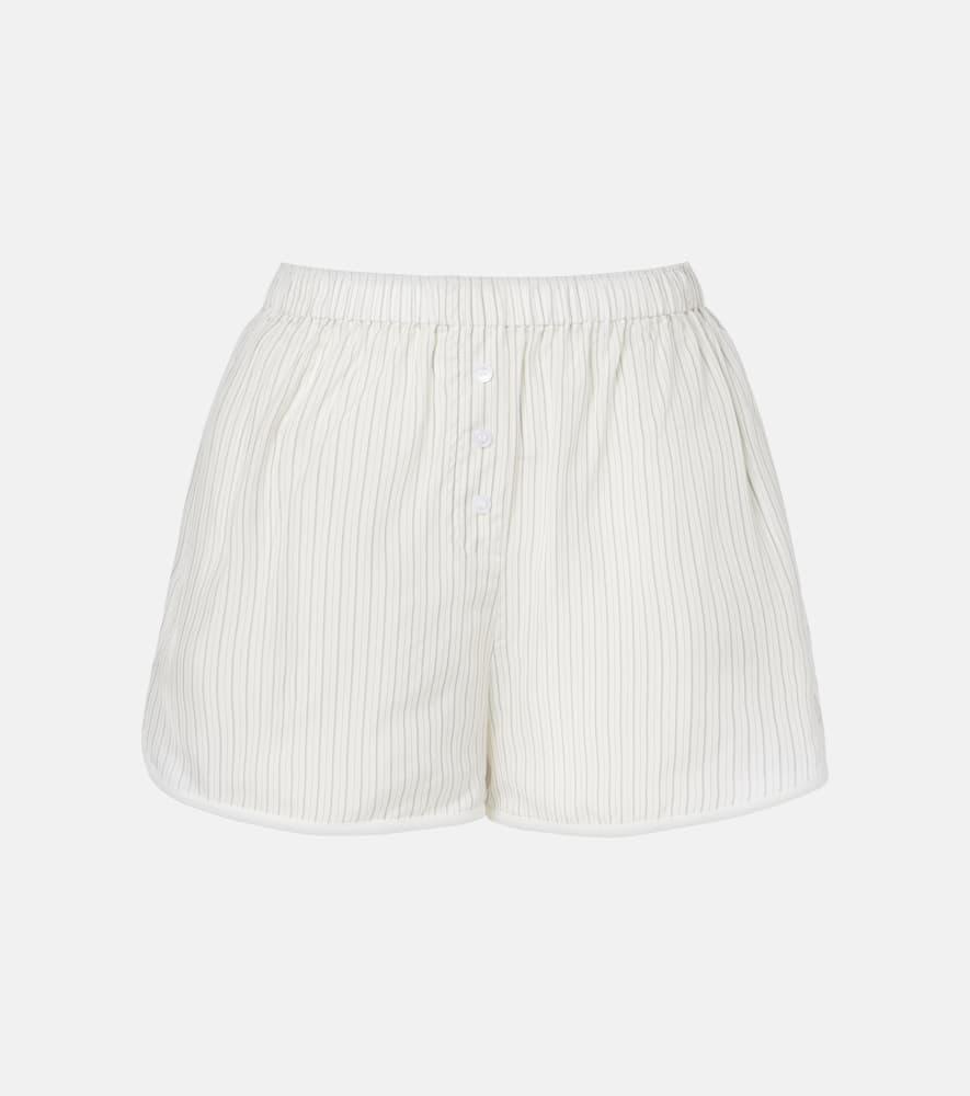 the frankie shop brenna sheer striped shorts