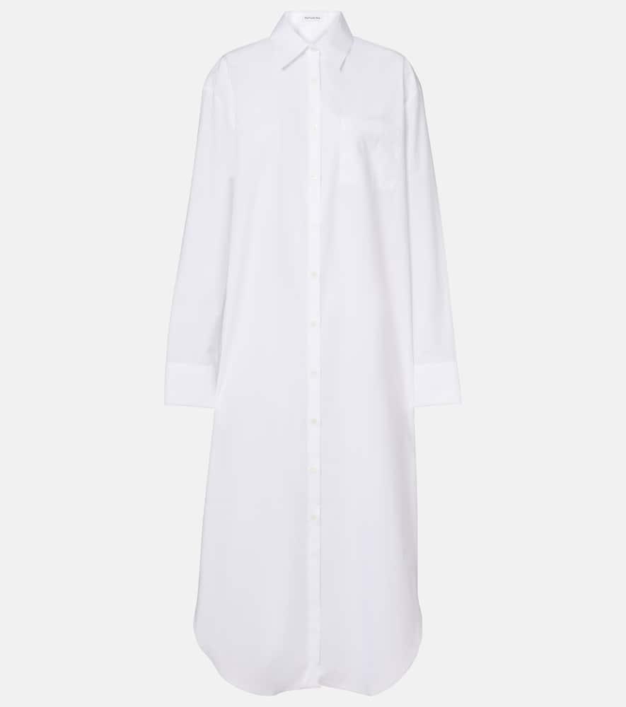 the frankie shop helena cotton shirt dress