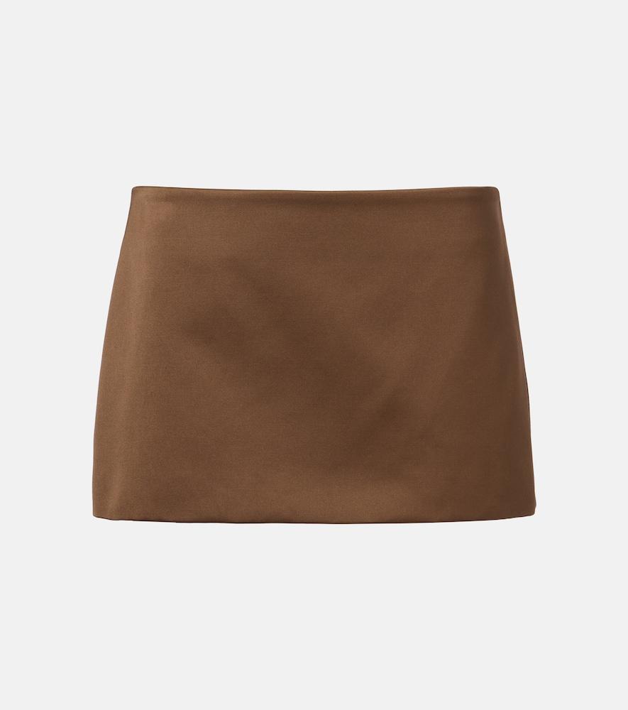the frankie shop hera satin miniskirt