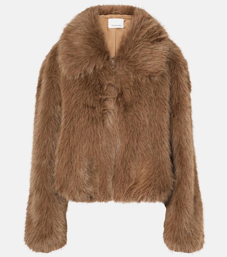 the frankie shop hope faux fur jacket