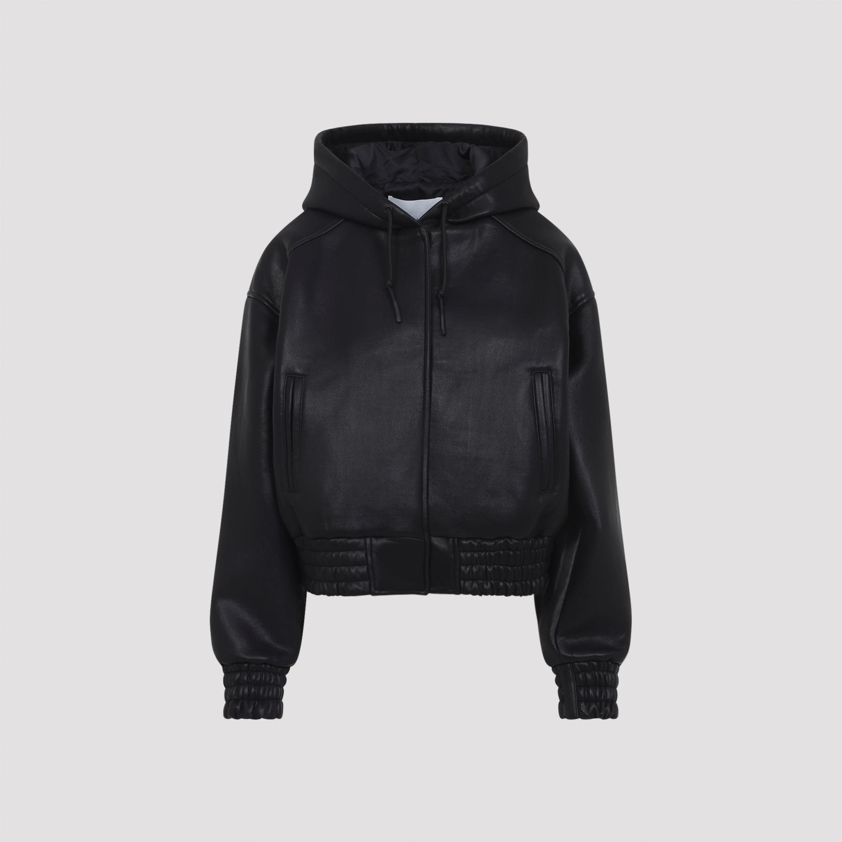 the frankie shop jackson bomber jacket black polyurethane - women