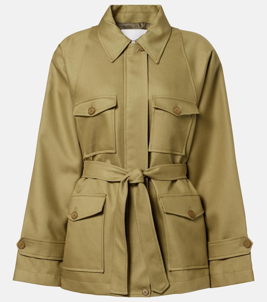 the frankie shop kelia belted padded jacket