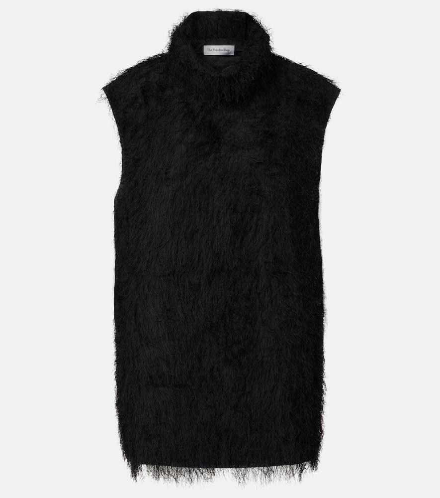 the frankie shop lancy fringed minidress