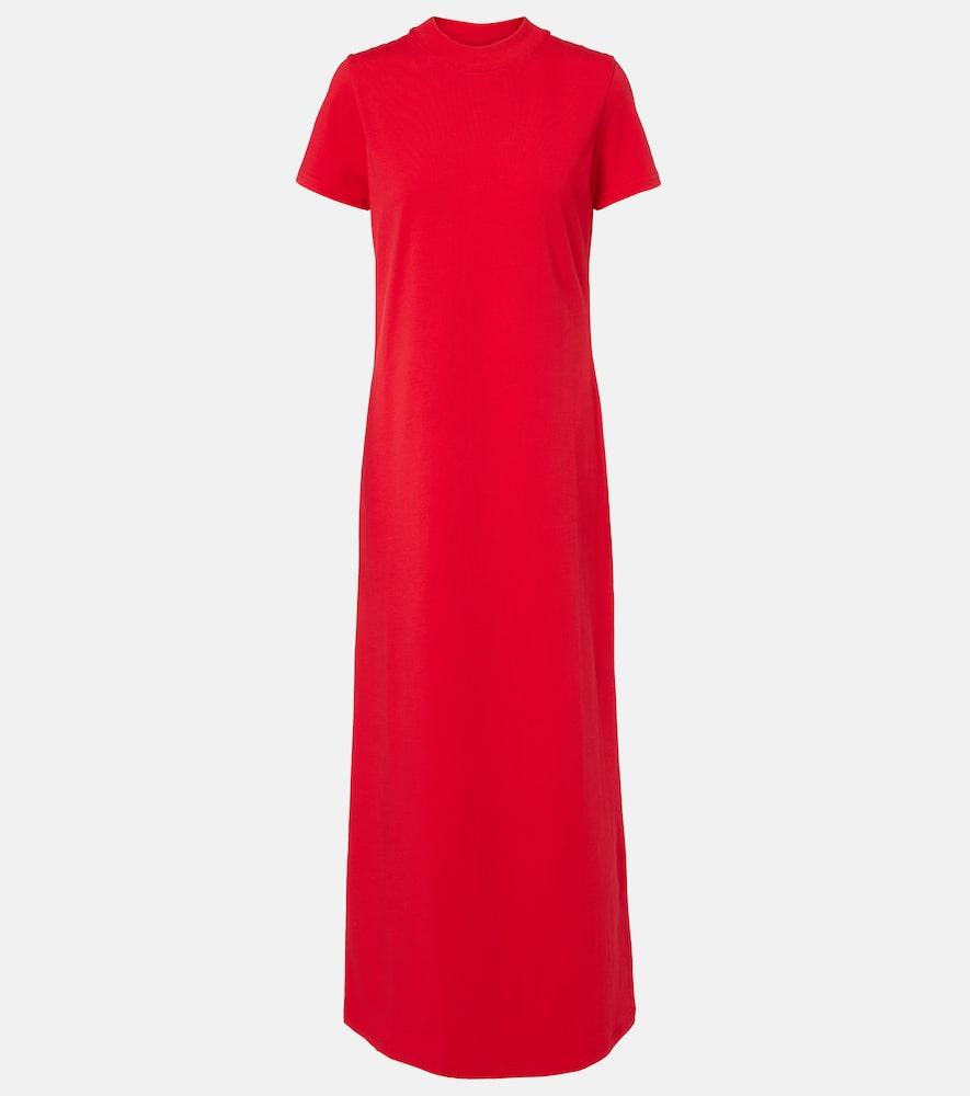 the frankie shop malo cotton jersey maxi dress