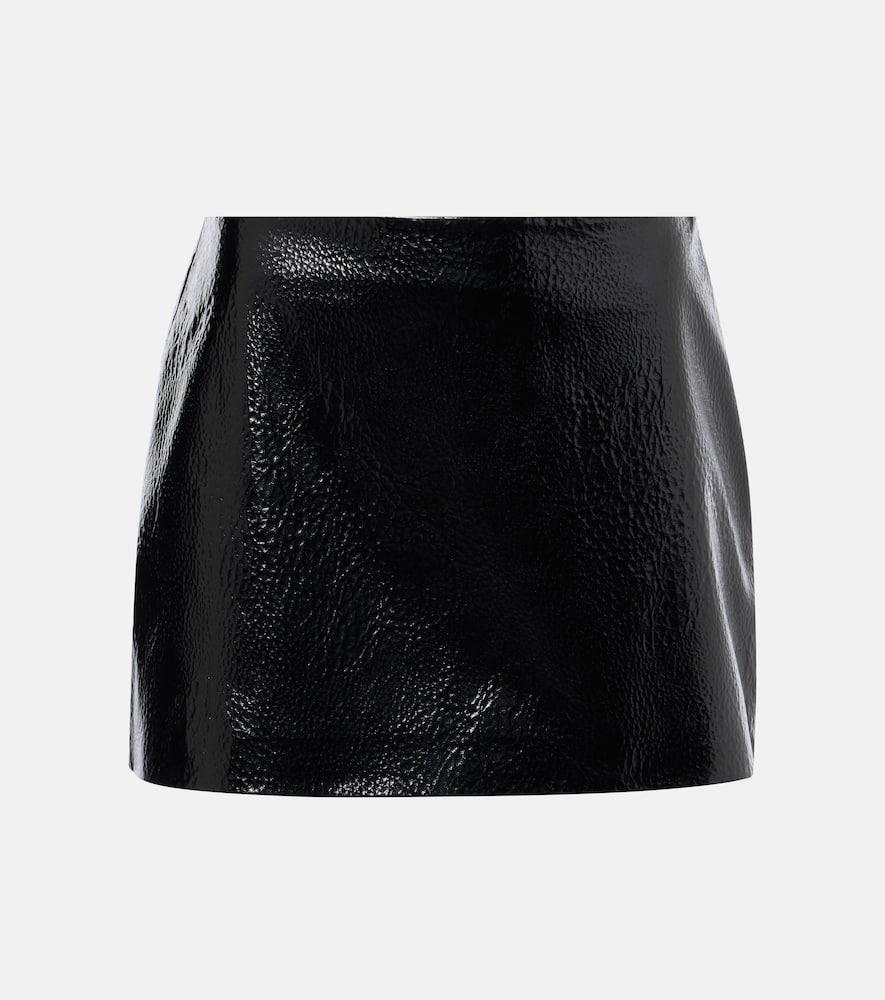 the frankie shop mary faux leather miniskirt