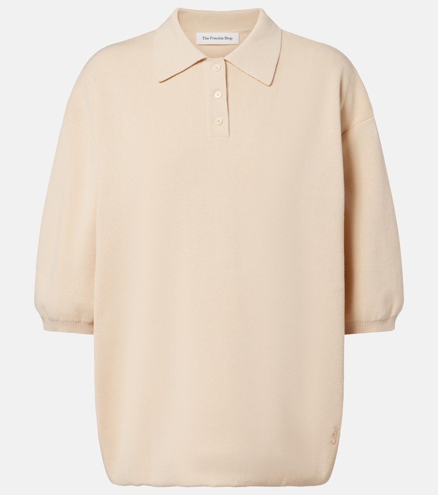 the frankie shop nola cotton polo sweater