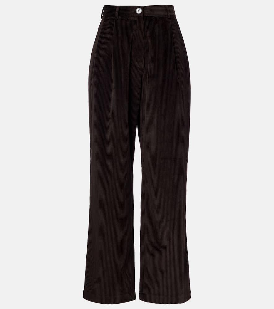 the frankie shop norstrand cotton corduroy straight pants