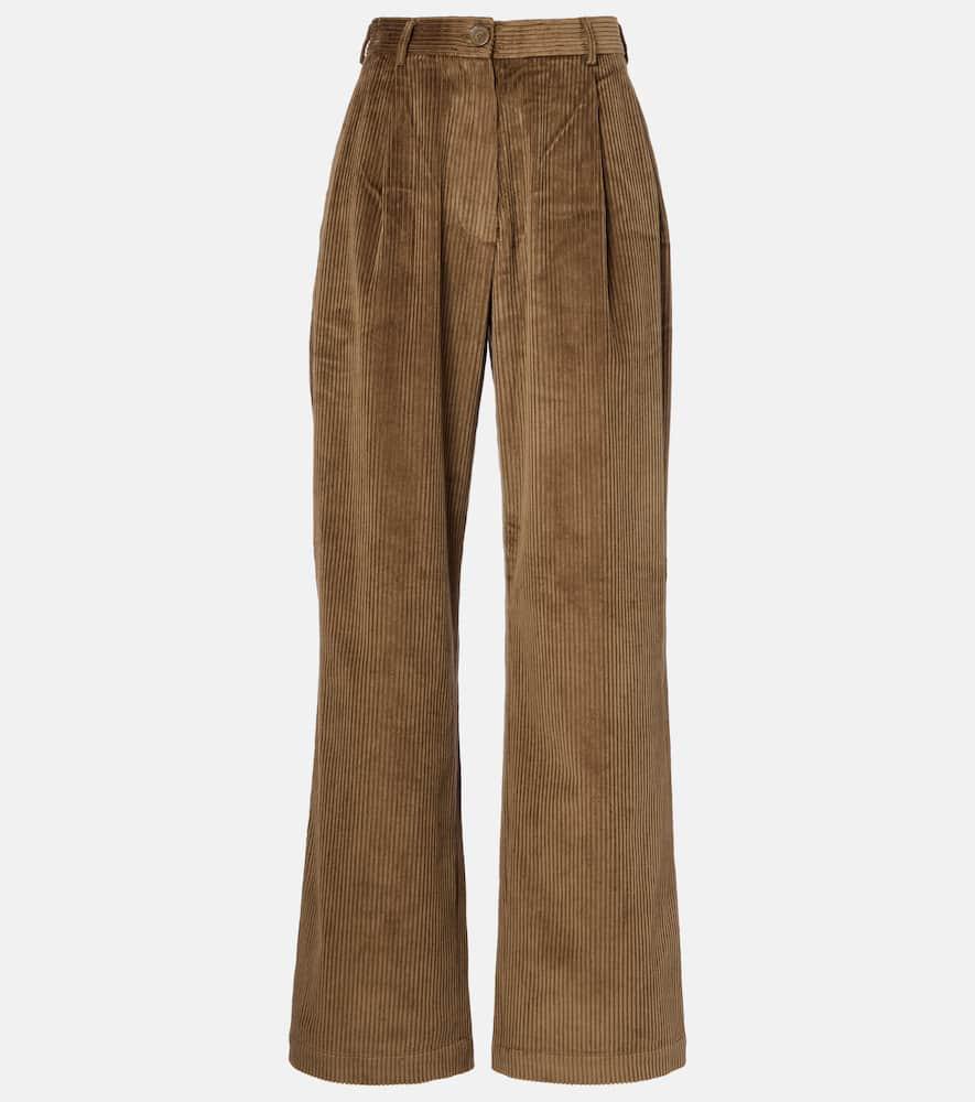the frankie shop norstrand cotton corduroy straight pants