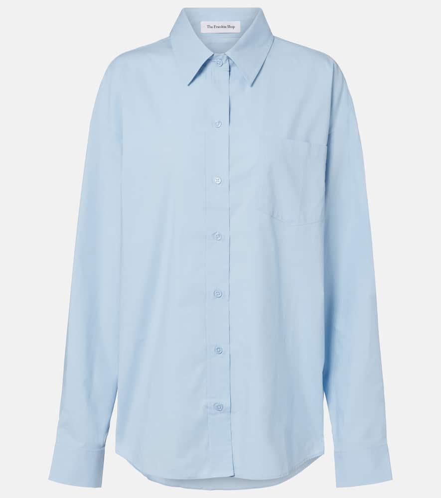 the frankie shop ornella oversized cotton shirt