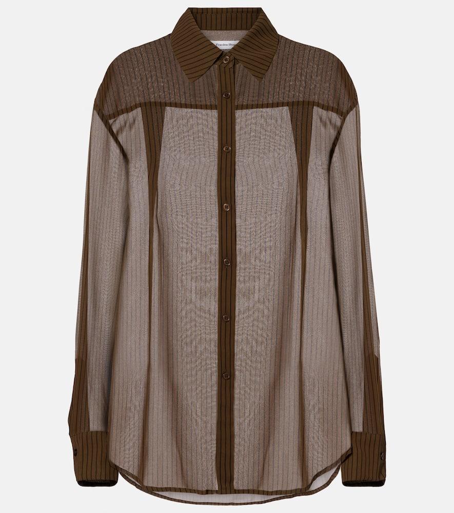 the frankie shop peri pinstripe shirt