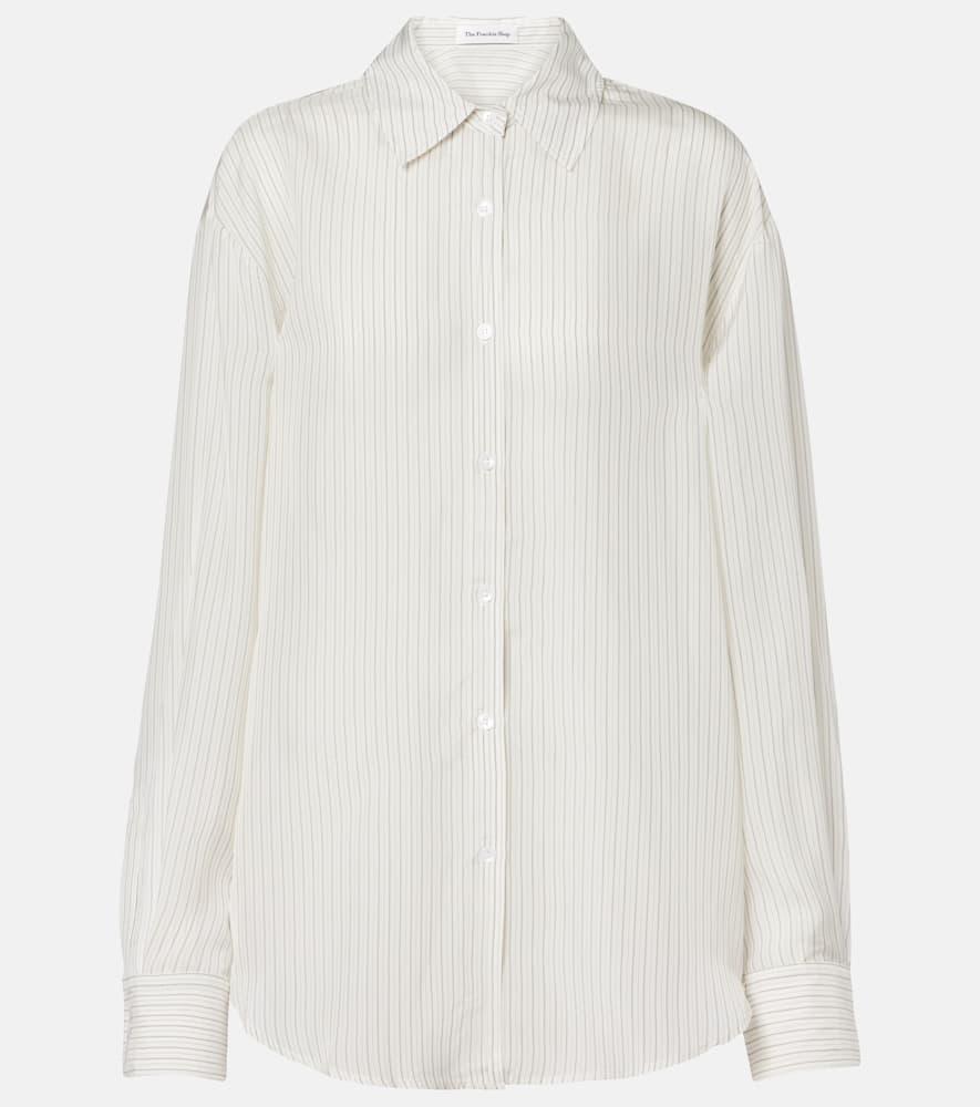 the frankie shop peri sheer striped shirt