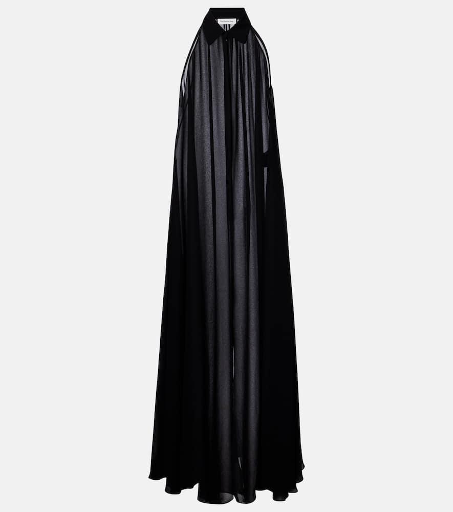 the frankie shop sukie sheer maxi dress