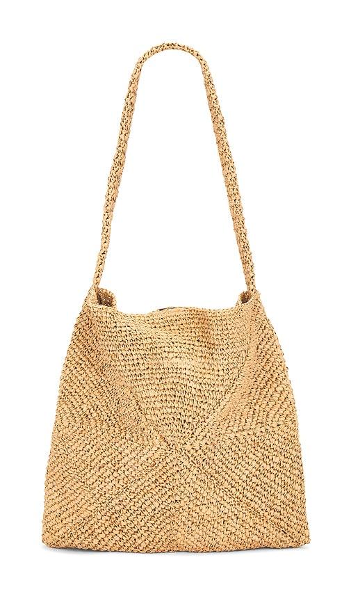 the garment raffia bag in neutral.