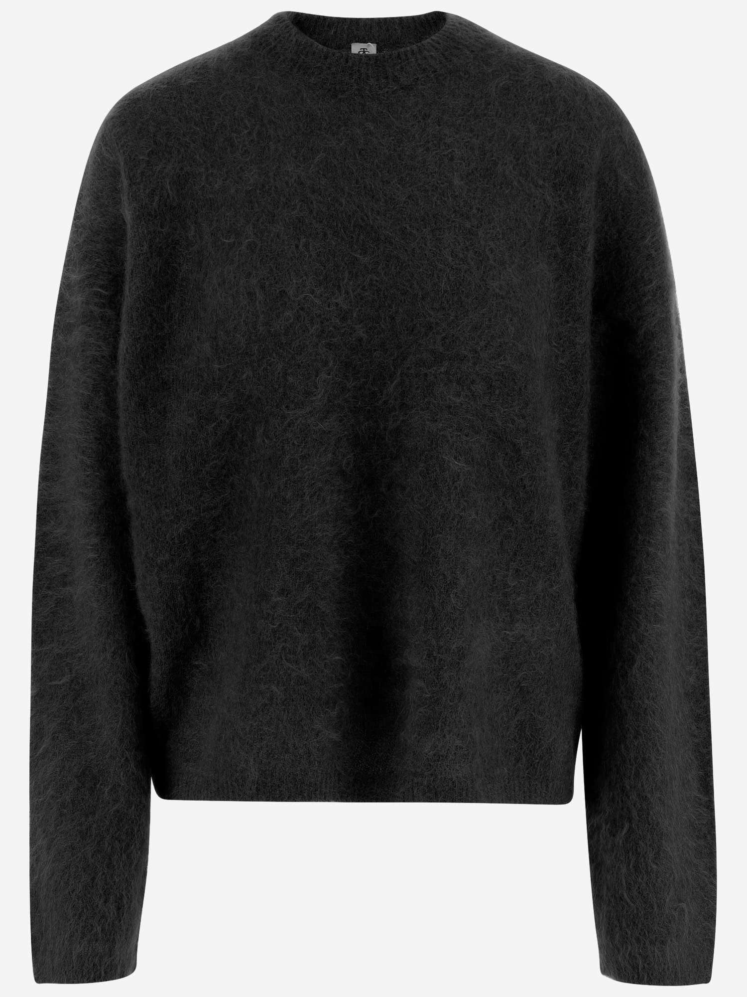 the garment stretch mohair blend sweatshirt