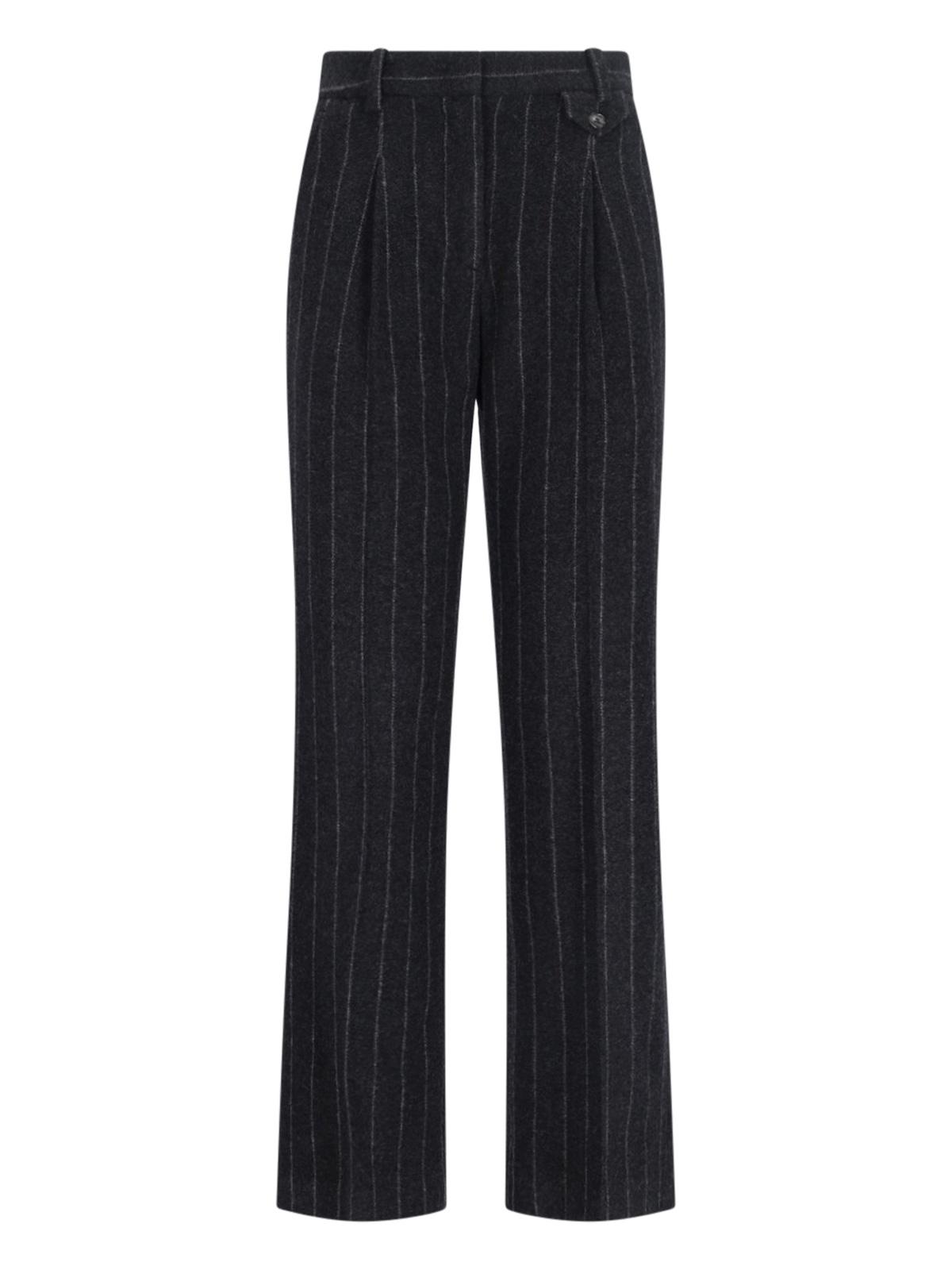 the garment trousers black main fabric: wool - women