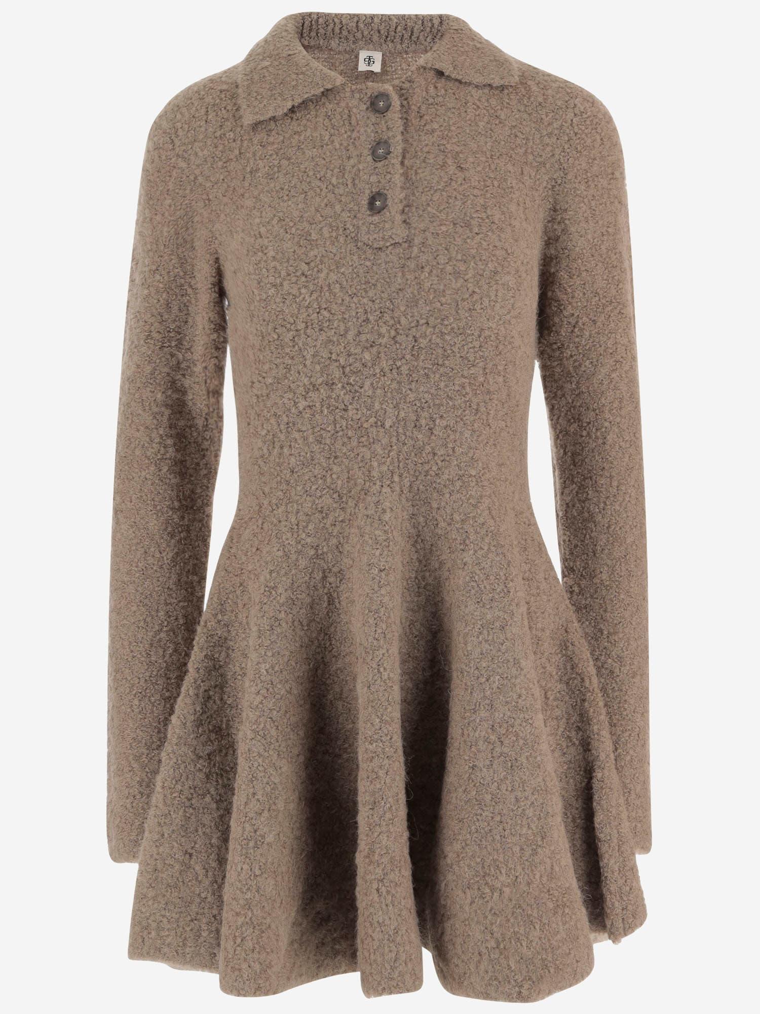 the garment wool blend dress with collar