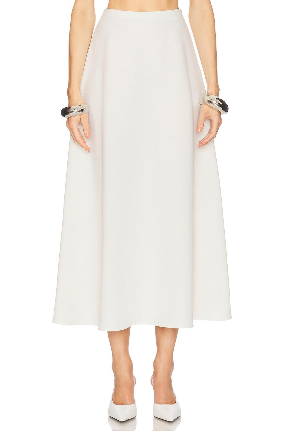 the heavy crepe midi skirt