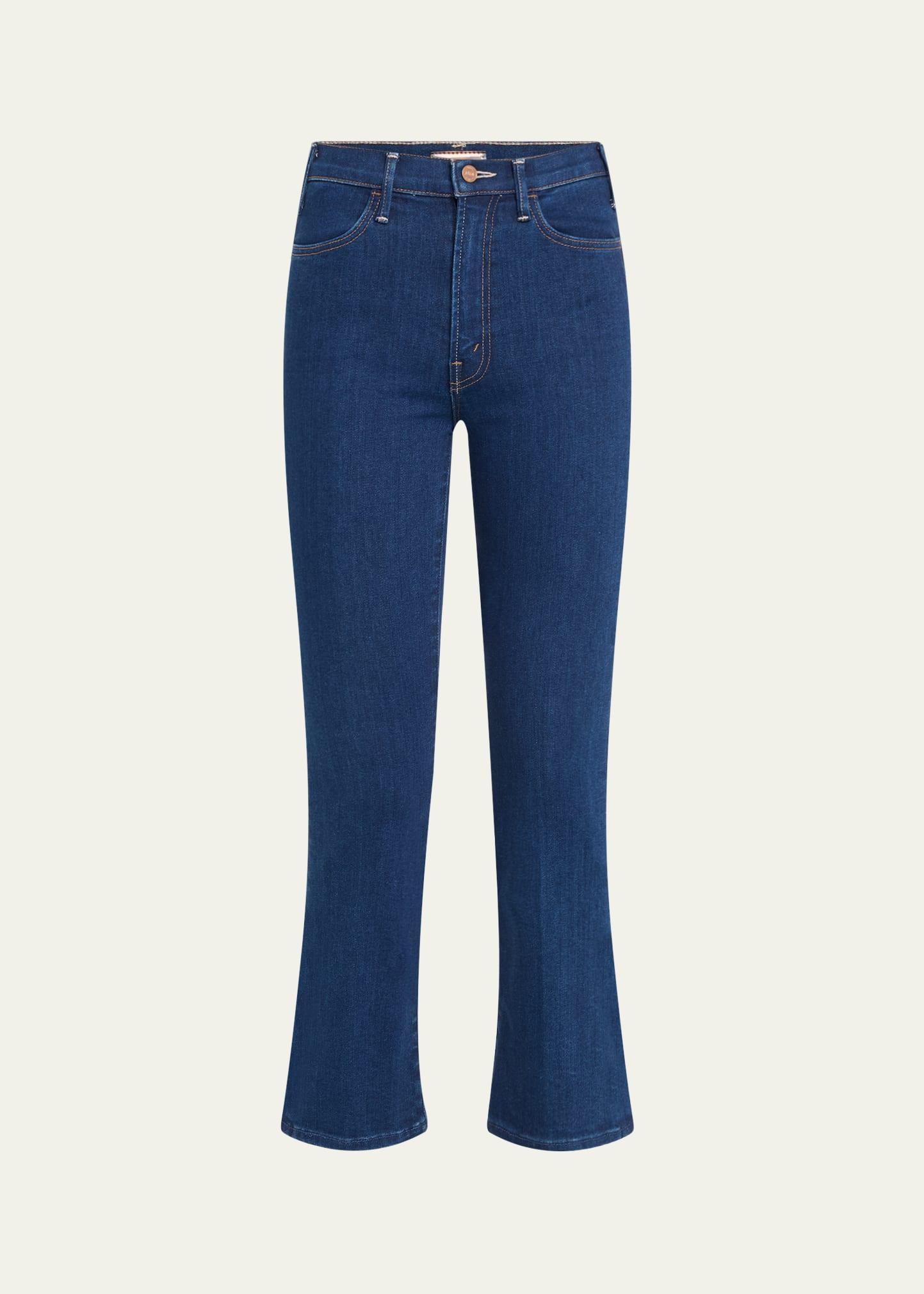 the hustler ankle high-rise boot-cut jeans