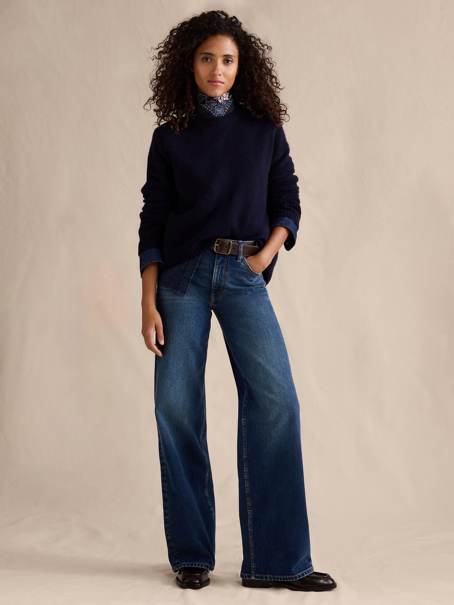 the icon classic wide-leg jean
