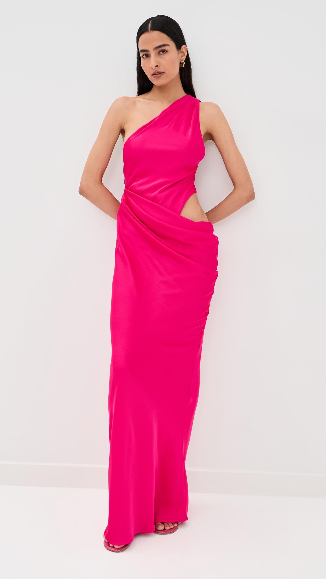 the isadora satin dress
