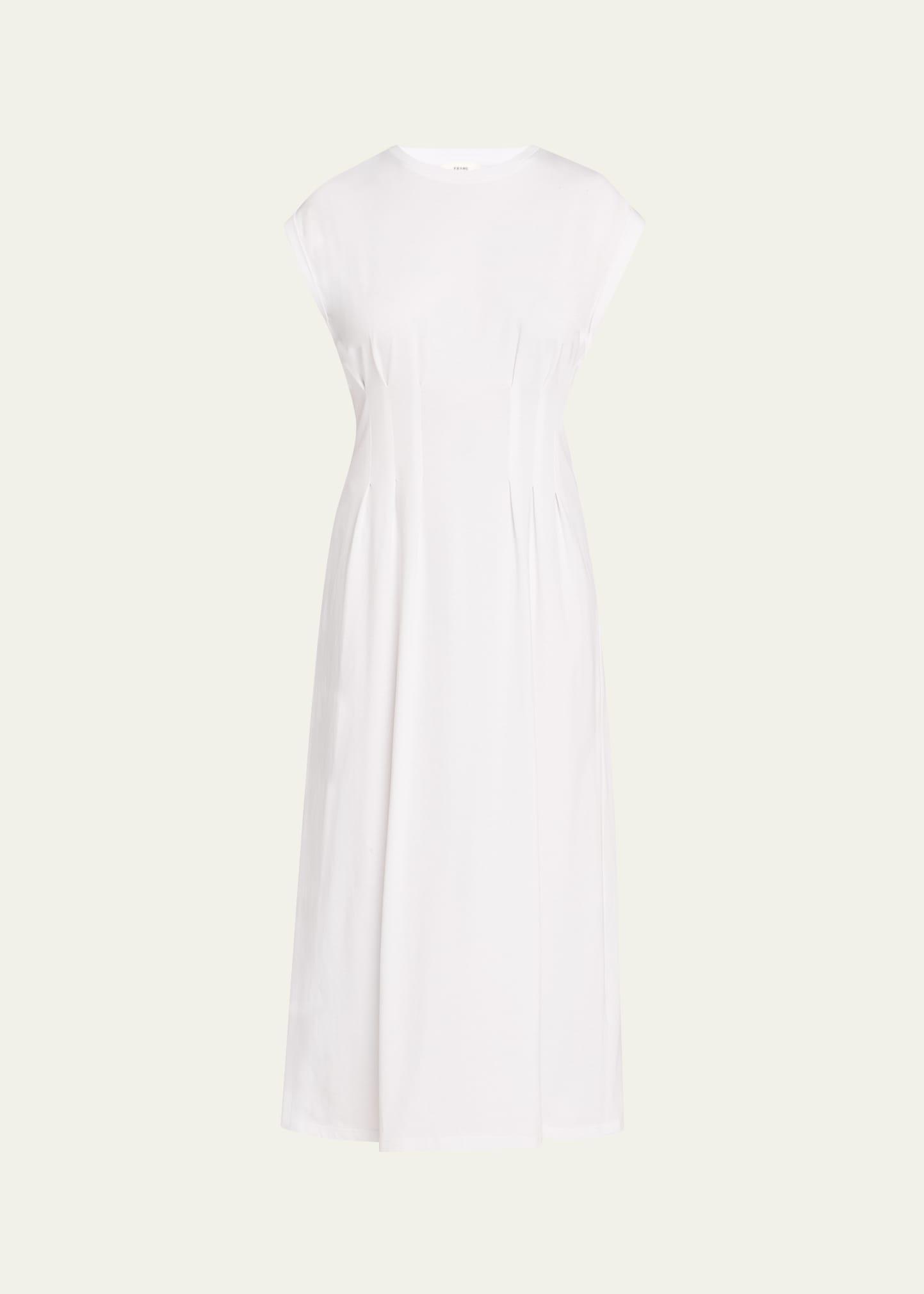 the jersey nipped midi dress