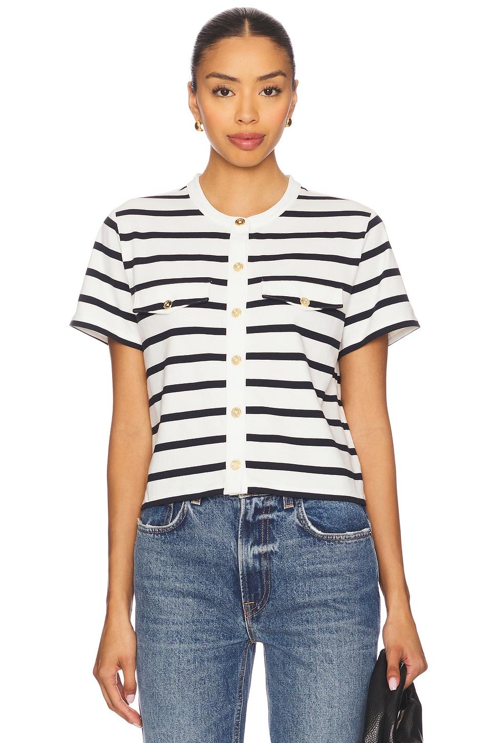 the jersey striped top
