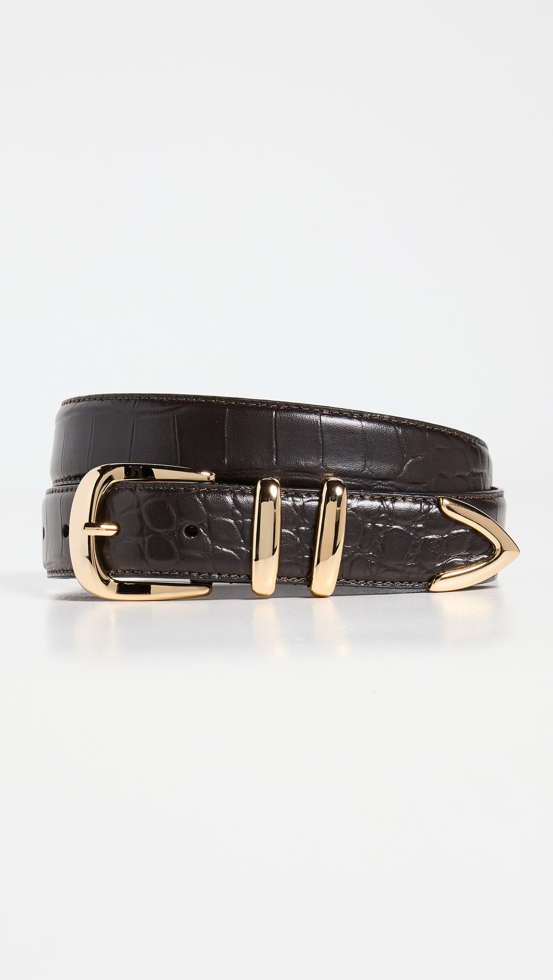 the jordan croc embossed belt