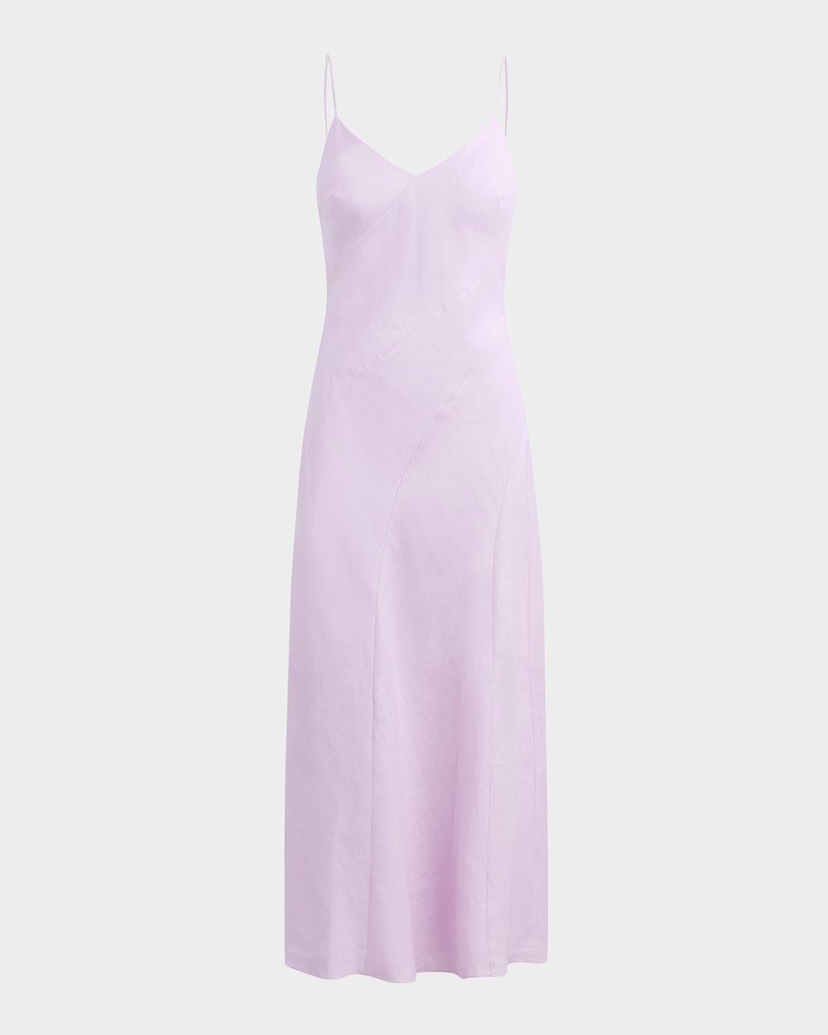 the josette linen slip dress