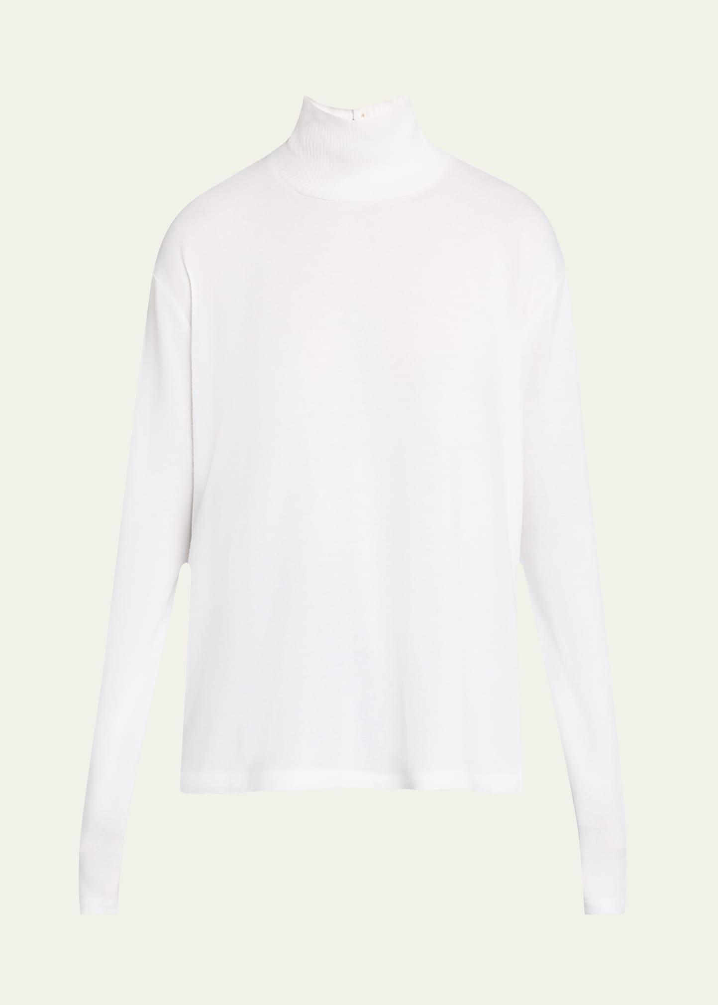the knit boxy turtleneck top