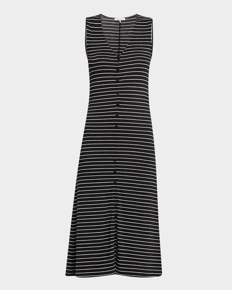 the knit button tank dress