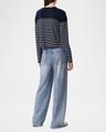 the knit stripe boxy long-sleeve tee