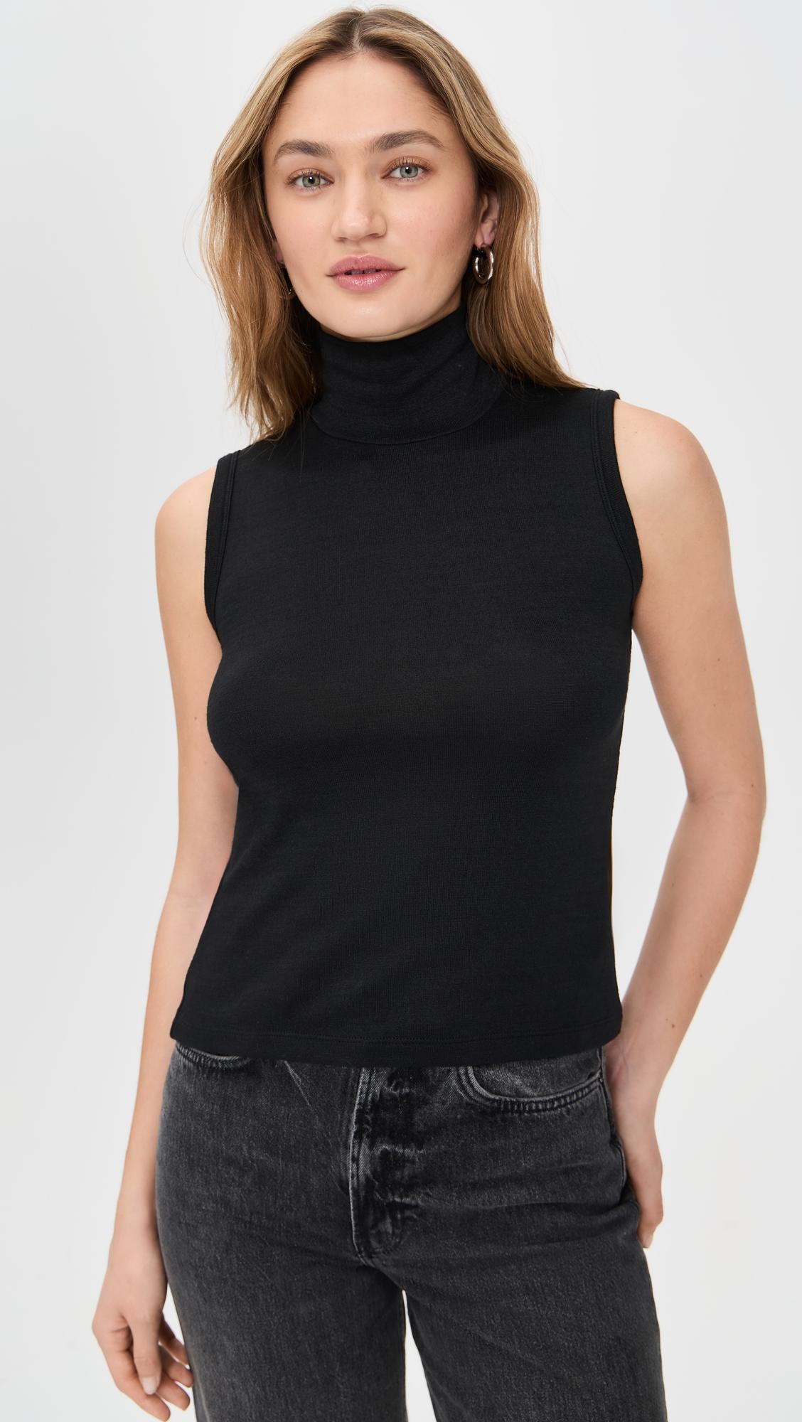 the knit turtleneck tank