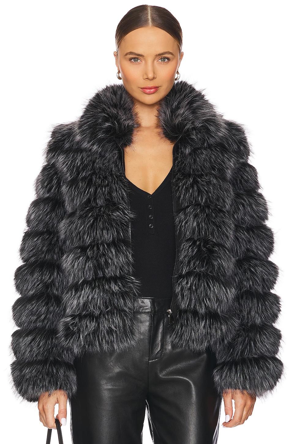 the landau faux fur jacket