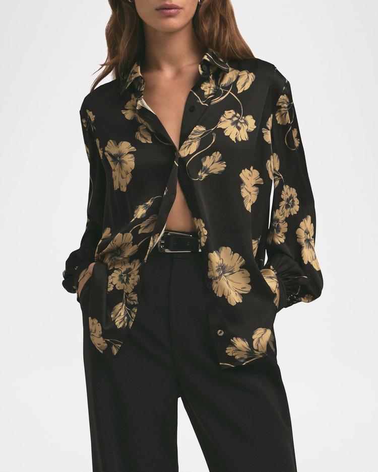 the lanie button-front blouse