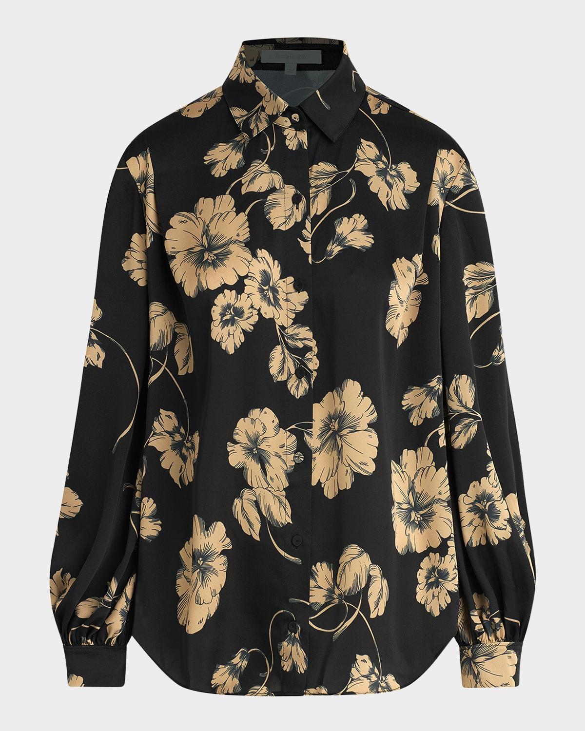 the lanie button-front blouse