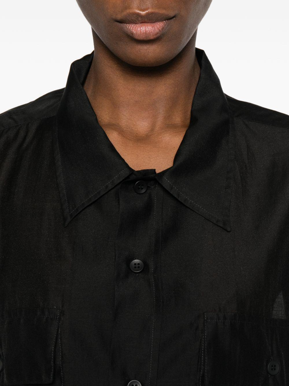 the latest shirts black lyocell - women