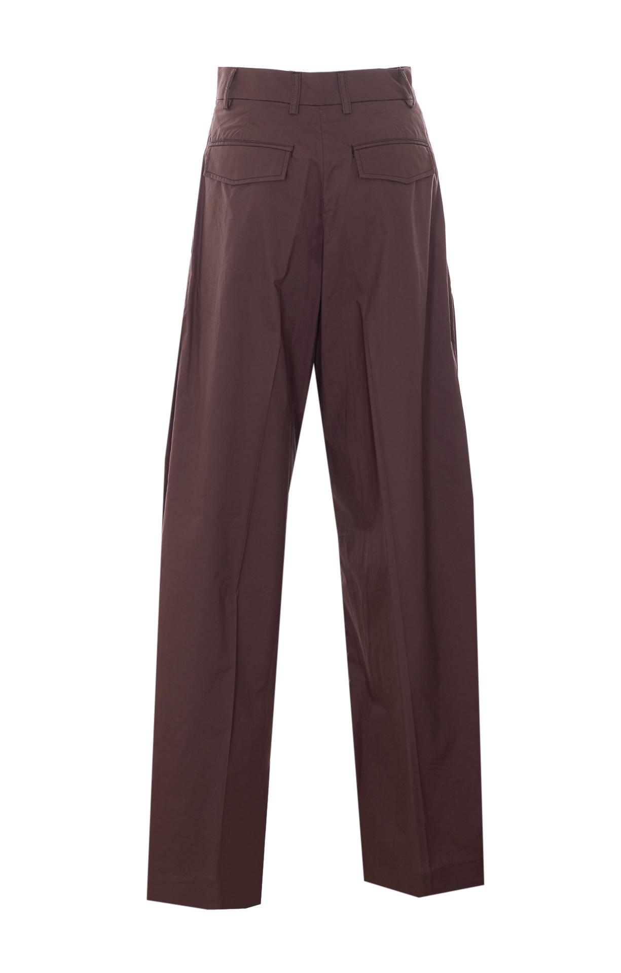 the latest trousers brown cotton - women