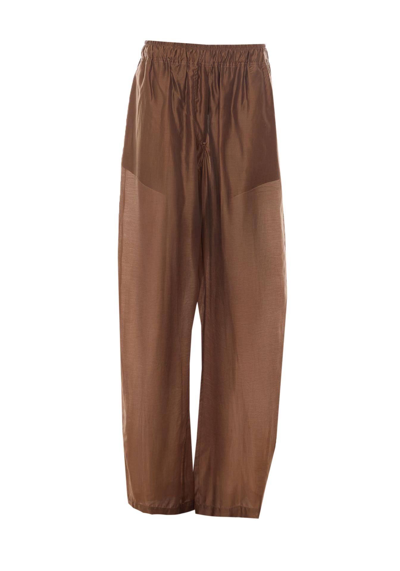 the latest trousers brown lyocell - women