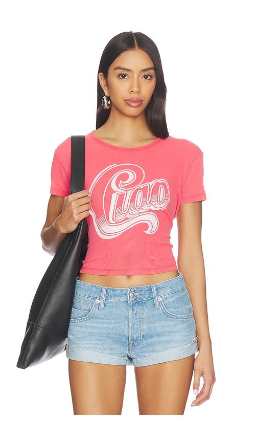 the laundry room big ciao baby tee in red.